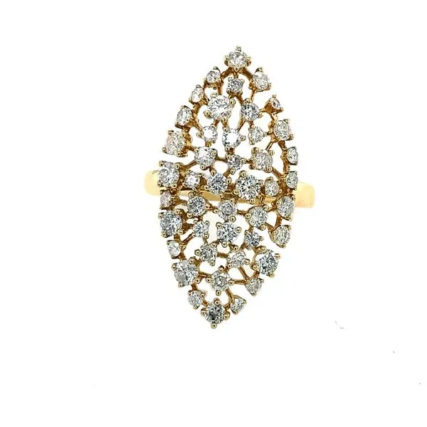 Diamond Fashion Rings in 14 Karat Yellow Gold 4.01 Grams Tzfasman Jewelers Brooklyn, NY
