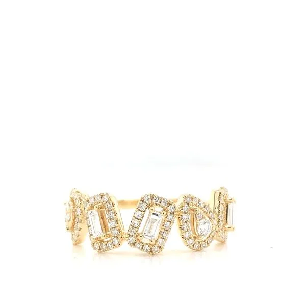 Diamond Fashion Rings in 14 Karat Yellow Gold 3.75 Grams Tzfasman Jewelers Brooklyn, NY