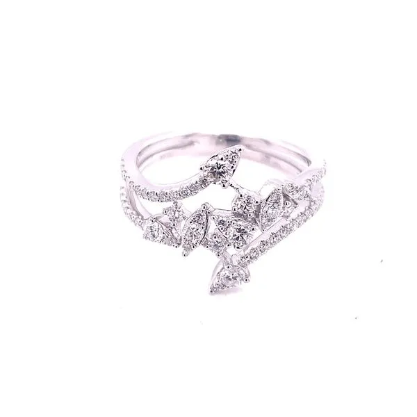 Diamond Fashion Rings in 14 Karat White Gold 3.23 Grams Tzfasman Jewelers Brooklyn, NY