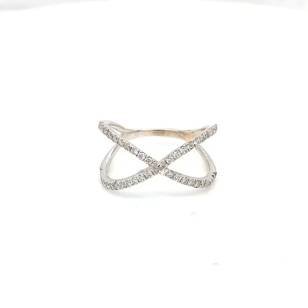 Diamond Fashion Rings in 14 Karat White Gold 2.0 Grams Tzfasman Jewelers Brooklyn, NY