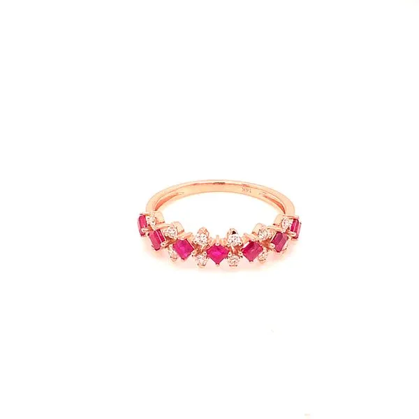 Diamond Fashion Rings in 14 Karat Rose Gold 1.99 Grams Tzfasman Jewelers Brooklyn, NY