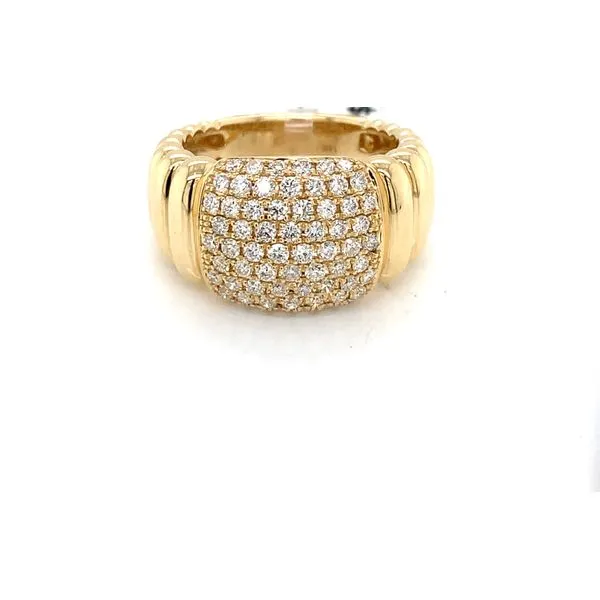 Diamond Fashion Rings in 14 Karat Yellow Gold 7.4 Grams Tzfasman Jewelers Brooklyn, NY
