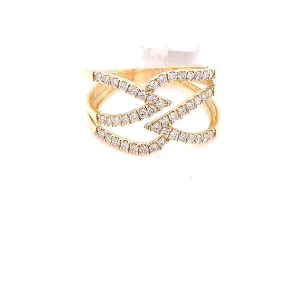 Diamond Fashion Rings in 14 Karat Yellow Gold 3.33 Grams Tzfasman Jewelers Brooklyn, NY