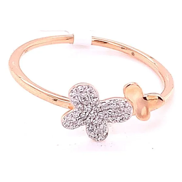 Diamond Fashion Rings in 14 Karat Rose Gold 1.30 Grams Tzfasman Jewelers Brooklyn, NY