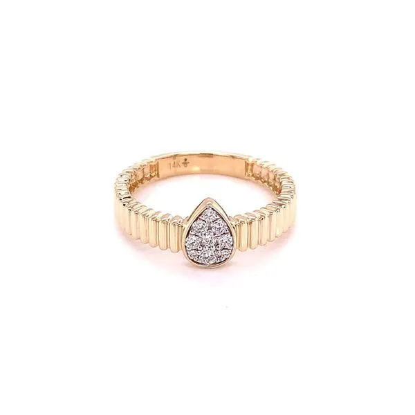Diamond Fashion Rings in 14 Karat Yellow Gold 2.24 Grams Tzfasman Jewelers Brooklyn, NY
