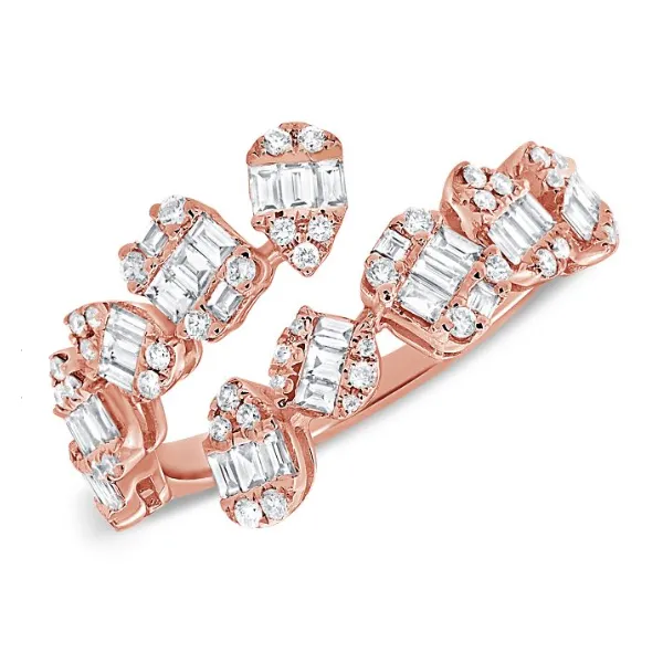 Diamond Fashion Rings in 14 Karat Rose Gold 3.75 Grams Tzfasman Jewelers Brooklyn, NY