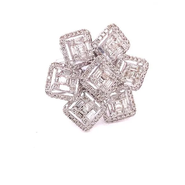 Diamond Fashion Rings in 14 Karat White Gold 11 Grams Tzfasman Jewelers Brooklyn, NY