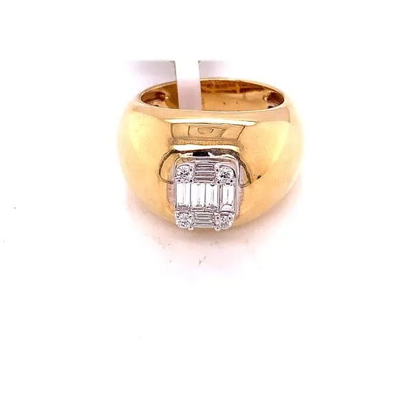 Diamond Fashion Rings in 18 Karat Yellow Gold 13.71 Grams Tzfasman Jewelers Brooklyn, NY