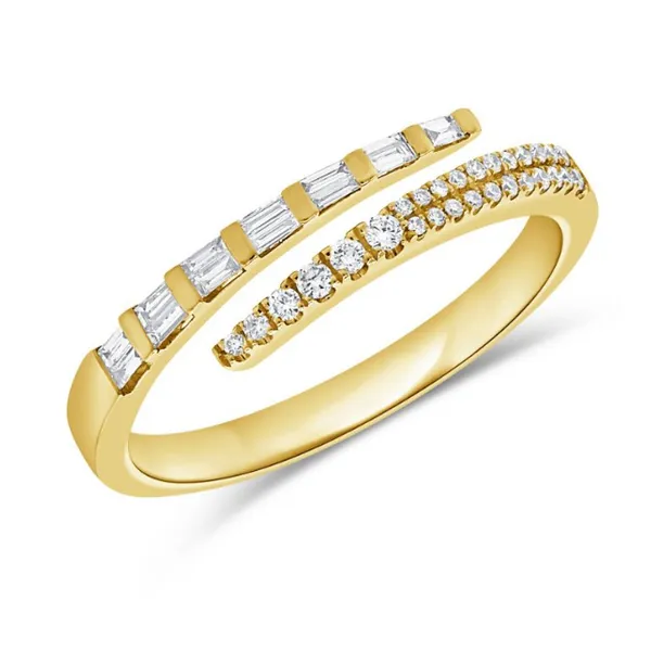 Diamond Fashion Rings in 14 Karat Yellow Gold 2.54 Grams Tzfasman Jewelers Brooklyn, NY