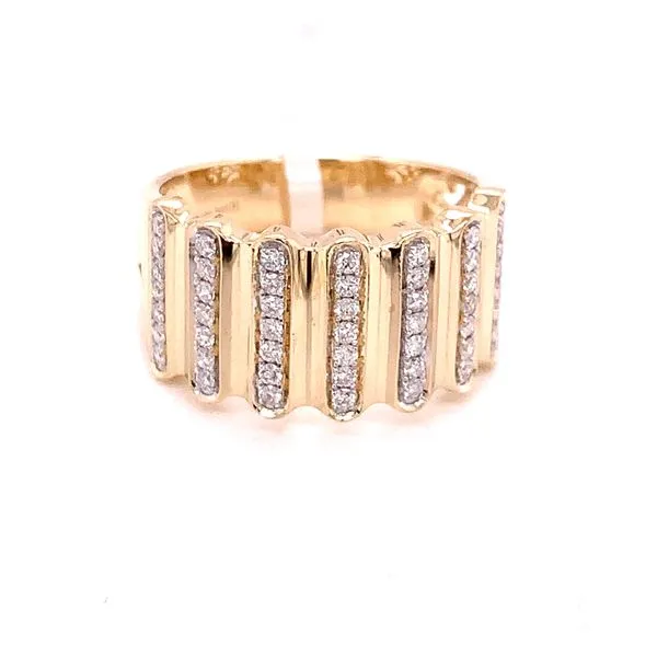 Diamond Fashion Rings in 14 Karat Yellow Gold 5.89 Grams Tzfasman Jewelers Brooklyn, NY