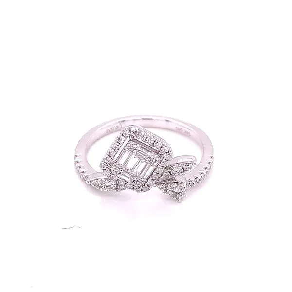 Diamond Fashion Rings in 14 Karat White Gold 2.96 Grams Tzfasman Jewelers Brooklyn, NY