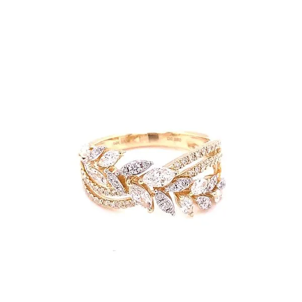 Diamond Fashion Rings in 14 Karat Yellow Gold 4.21 Grams Tzfasman Jewelers Brooklyn, NY