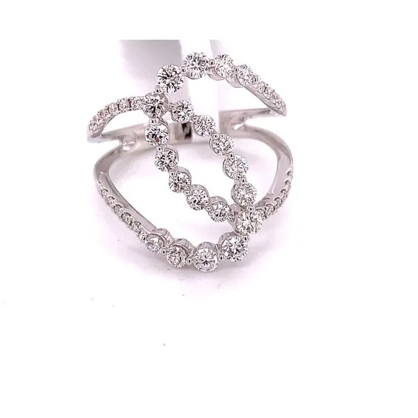 Diamond Fashion Rings in 18 Karat White Gold 3.98 Grams Tzfasman Jewelers Brooklyn, NY