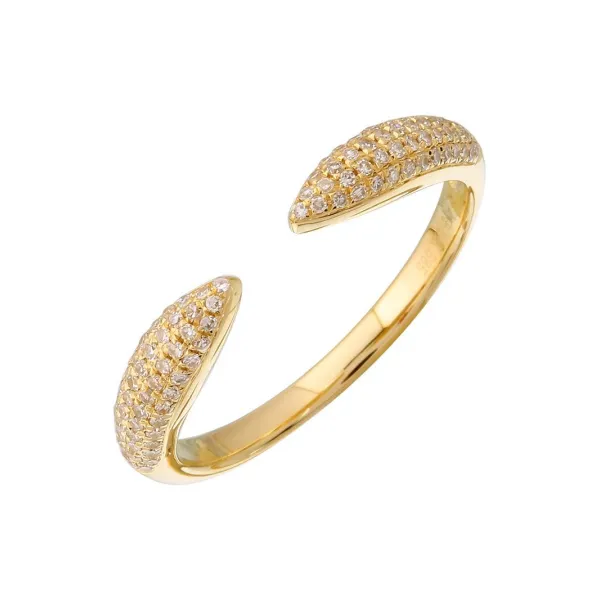 Diamond Fashion Rings in 14 Karat Yellow Gold 1.79 Grams Tzfasman Jewelers Brooklyn, NY