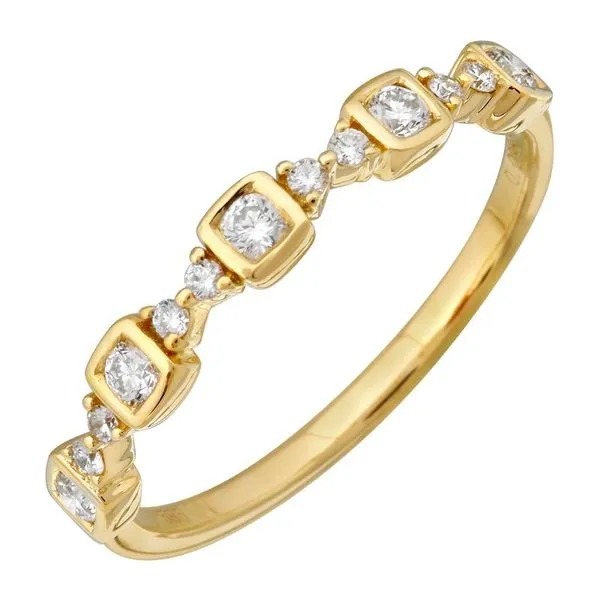 Diamond Fashion Rings in 14 Karat Yellow Gold 1.39 Grams Tzfasman Jewelers Brooklyn, NY