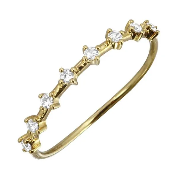 Diamond Fashion Rings in 14 Karat Yellow Gold 0.69 Grams Tzfasman Jewelers Brooklyn, NY
