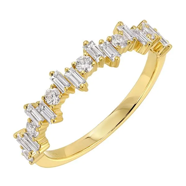 Diamond Fashion Rings in 14 Karat Yellow Gold 1.82 Grams Tzfasman Jewelers Brooklyn, NY
