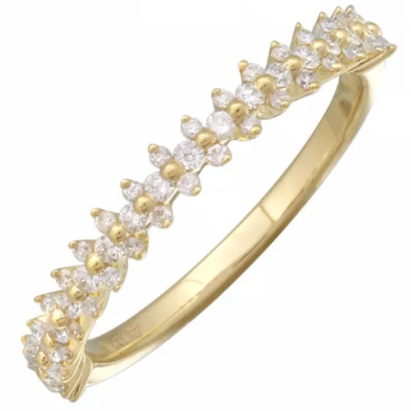 Diamond Fashion Rings in 14 Karat Yellow Gold 1.66 Grams Tzfasman Jewelers Brooklyn, NY
