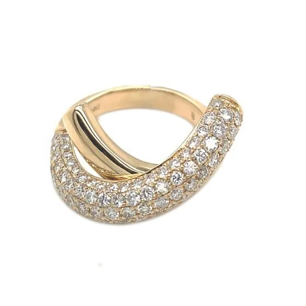 Diamond Fashion Rings in 14 Karat Yellow Gold 7 Grams Tzfasman Jewelers Brooklyn, NY