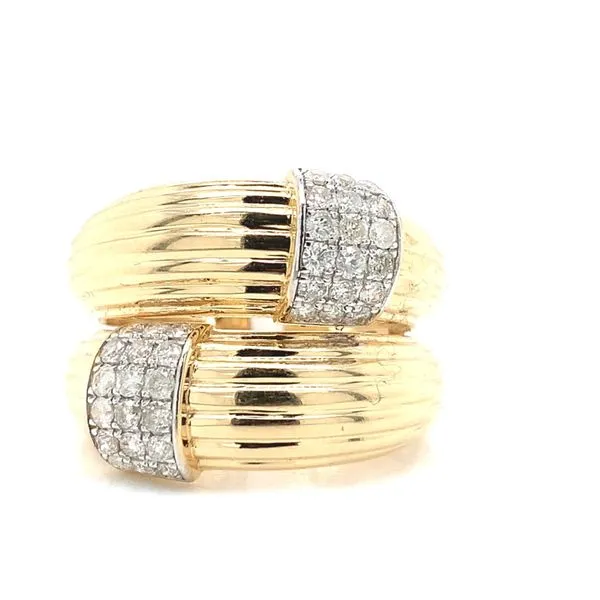 Diamond Fashion Rings in 14 Karat Yellow Gold 6.91 Grams Tzfasman Jewelers Brooklyn, NY