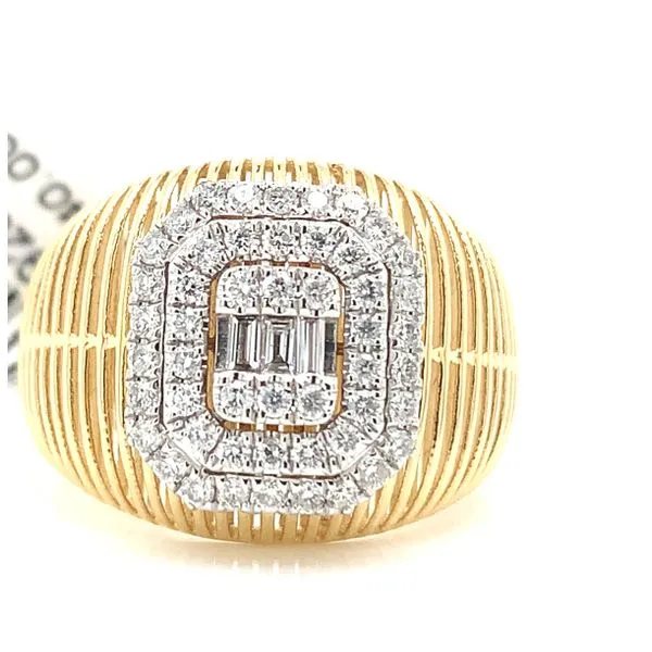 Diamond Fashion Rings in 14 Karat Yellow Gold 4.46 Grams Tzfasman Jewelers Brooklyn, NY