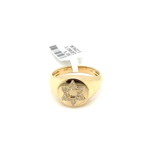 Diamond Fashion Rings in 14 Karat Yellow Gold 4.70 Grams Tzfasman Jewelers Brooklyn, NY