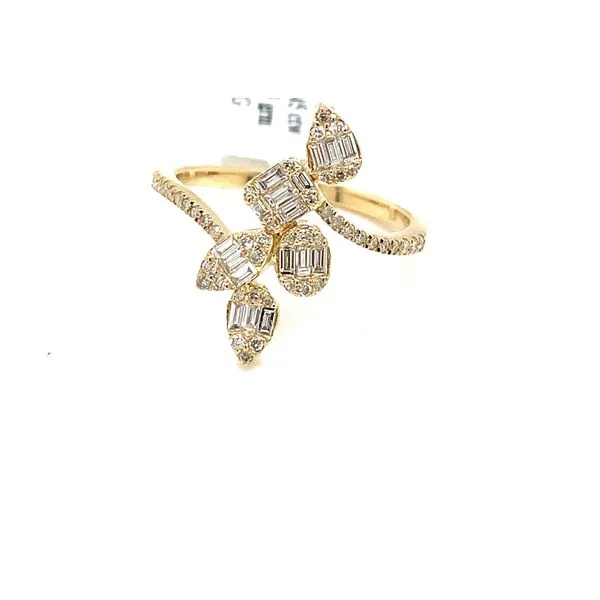 Diamond Fashion Rings in 14 Karat Yellow Gold 2.75 Grams Tzfasman Jewelers Brooklyn, NY