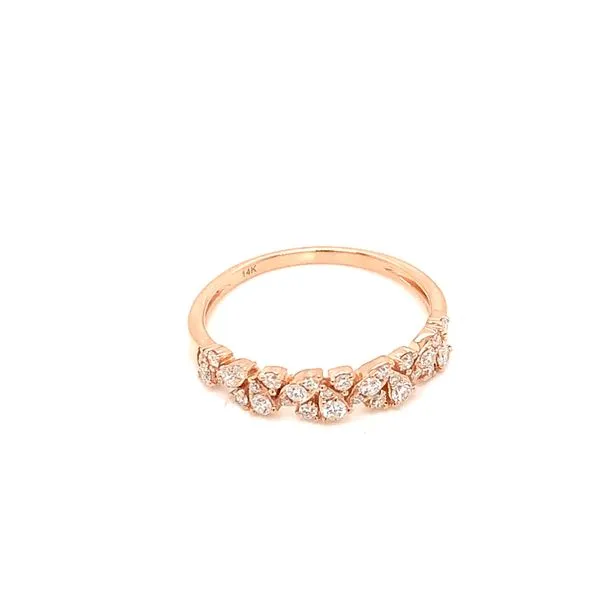 Diamond Fashion Rings in 14 Karat Rose Gold 1.75 Grams Tzfasman Jewelers Brooklyn, NY