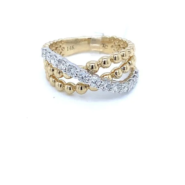 Diamond Fashion Rings in 14 Karat Yellow Gold Tzfasman Jewelers Brooklyn, NY