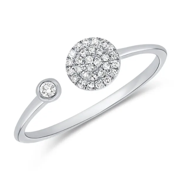 Diamond Fashion Rings in 14 Karat White Gold 1.50 Grams Tzfasman Jewelers Brooklyn, NY