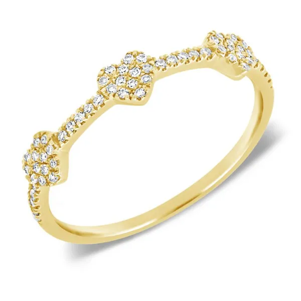 Diamond Fashion Rings in 14 Karat Yellow Gold 1.39 Grams Tzfasman Jewelers Brooklyn, NY