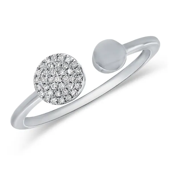 Diamond Fashion Rings in 14 Karat White Gold 1.80 Grams Tzfasman Jewelers Brooklyn, NY