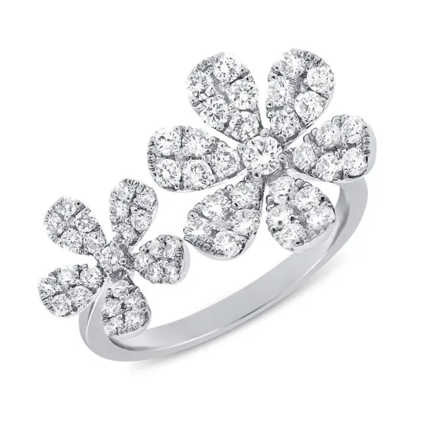Diamond Fashion Rings in 14 Karat White Gold 3.30 Grams Tzfasman Jewelers Brooklyn, NY