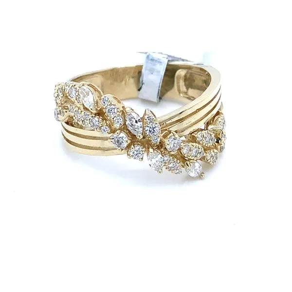 Diamond Fashion Rings in 14 Karat Yellow Gold Tzfasman Jewelers Brooklyn, NY