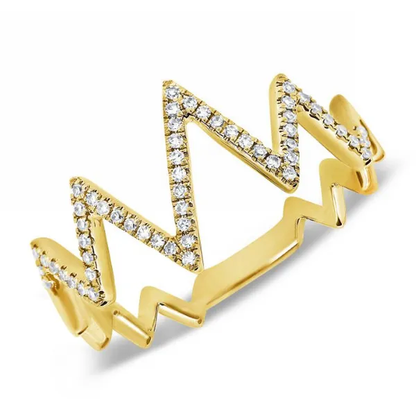 Diamond Fashion Rings in 14 Karat Yellow Gold 1.77 Grams Tzfasman Jewelers Brooklyn, NY