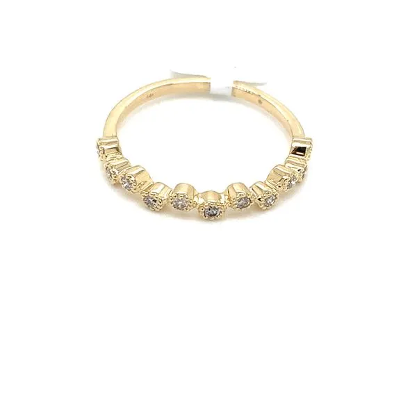Diamond Fashion Rings in 14 Karat Yellow Gold 1.65 Grams Tzfasman Jewelers Brooklyn, NY