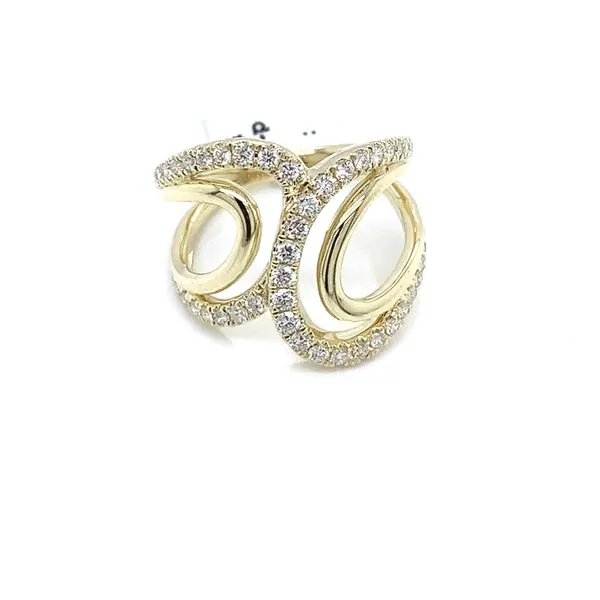 Diamond Fashion Rings in 14 Karat Yellow Gold 5.20 Grams Tzfasman Jewelers Brooklyn, NY