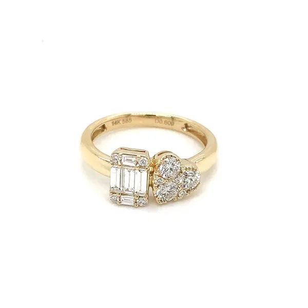 Diamond Fashion Rings in 14 Karat Yellow Gold 2.5 Grams Tzfasman Jewelers Brooklyn, NY
