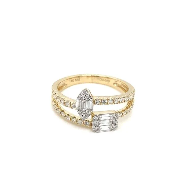 Diamond Fashion Rings in 14 Karat Yellow Gold 2.87 Grams Tzfasman Jewelers Brooklyn, NY