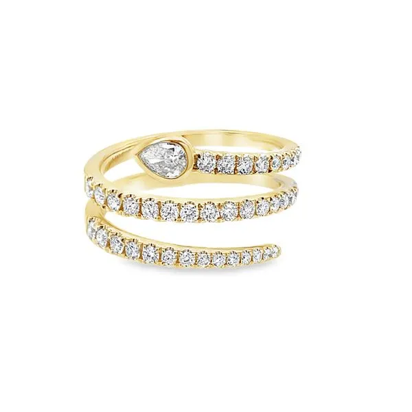 Diamond Fashion Rings in 14 Karat Yellow Gold 4.89 Grams Tzfasman Jewelers Brooklyn, NY