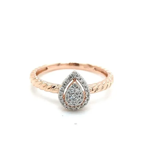 Diamond Fashion Rings in 14 Karat Rose Gold 2.12 Grams Tzfasman Jewelers Brooklyn, NY