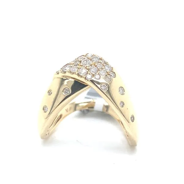 Diamond Fashion Rings in 14 Karat Yellow Gold 4.45 Grams Tzfasman Jewelers Brooklyn, NY