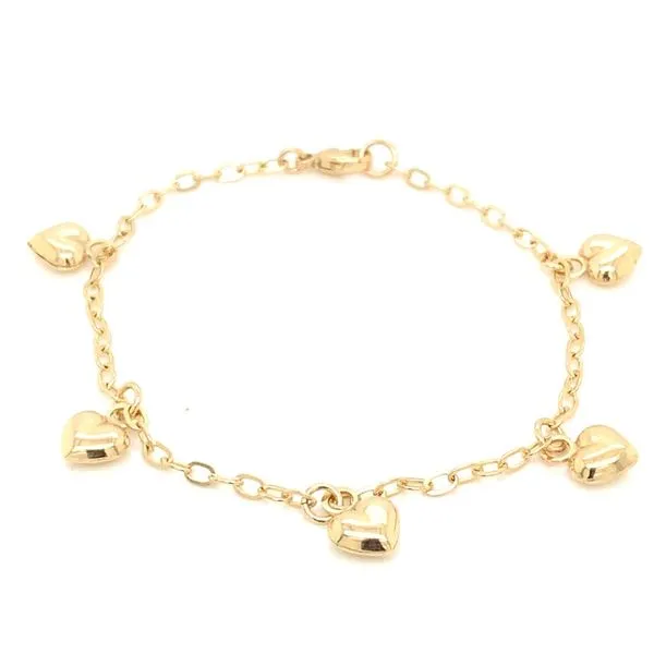 Kids Bracelets in 14 Karat Yellow Gold Tzfasman Jewelers Brooklyn, NY