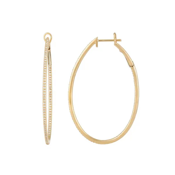 Diamond Earrings in 14 Karat Yellow Gold 4.99 Grams similar item image