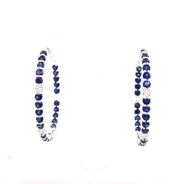 Diamond Earrings in 14 Karat White Gold 8.63 Grams Tzfasman Jewelers Brooklyn, NY