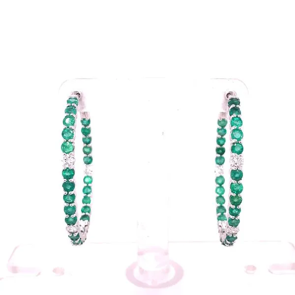 Diamond Earrings in 14 Karat White Gold  8.63 Grams Tzfasman Jewelers Brooklyn, NY