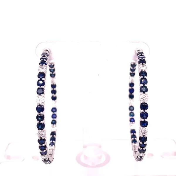 Diamond Earrings in 14 Karat White Gold 10.78 Grams Tzfasman Jewelers Brooklyn, NY