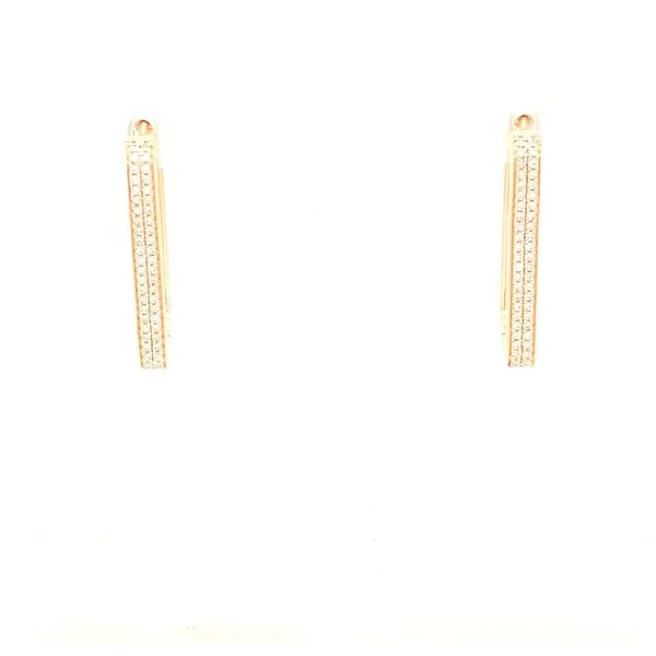 Diamond Earrings in 14 Karat Yellow Gold 4.27 Grams Tzfasman Jewelers Brooklyn, NY