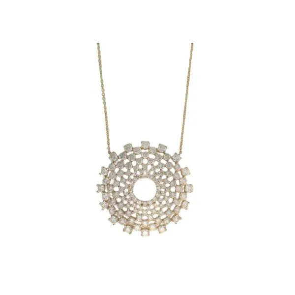 Diamond Necklace in 14 Karat Yellow Gold 3.72 Grams similar item image
