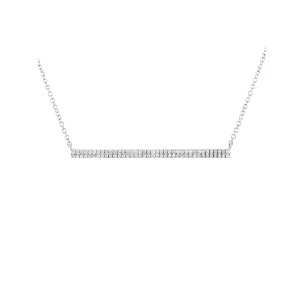 Diamond Necklace in 14 Karat White Gold 2.07 Grams similar item image